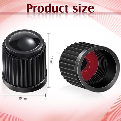 20-Pack Black Car & Bike Tire Valve Covers