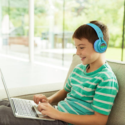 Kids LED Light-Up Wireless Bluetooth Headphones