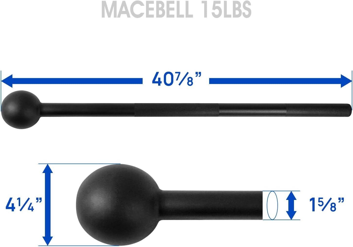 Steel Mace Workout Bell for Strength Training