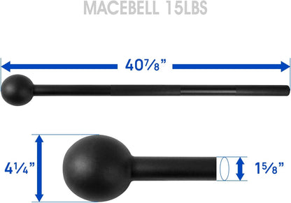 Steel Mace Workout Bell for Strength Training