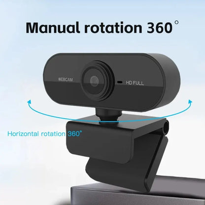 1080P HD USB Computer Camera with Built-in Microphone & Tripod