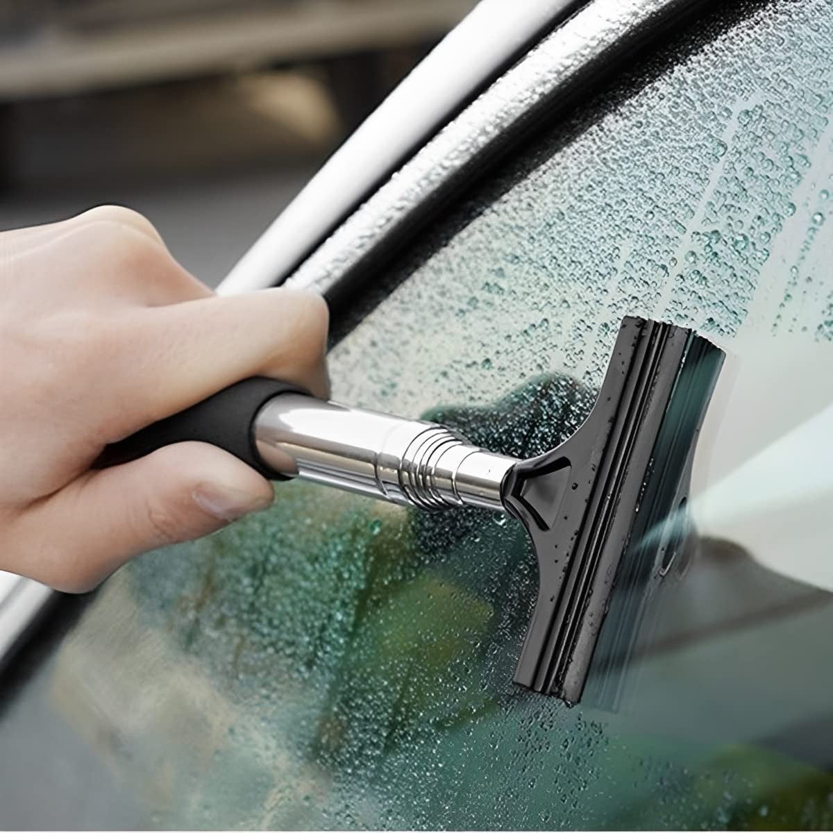 Telescopic Car Side Mirror Squeegee