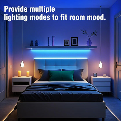 100FT RGB LED Strip Lights with Remote & App