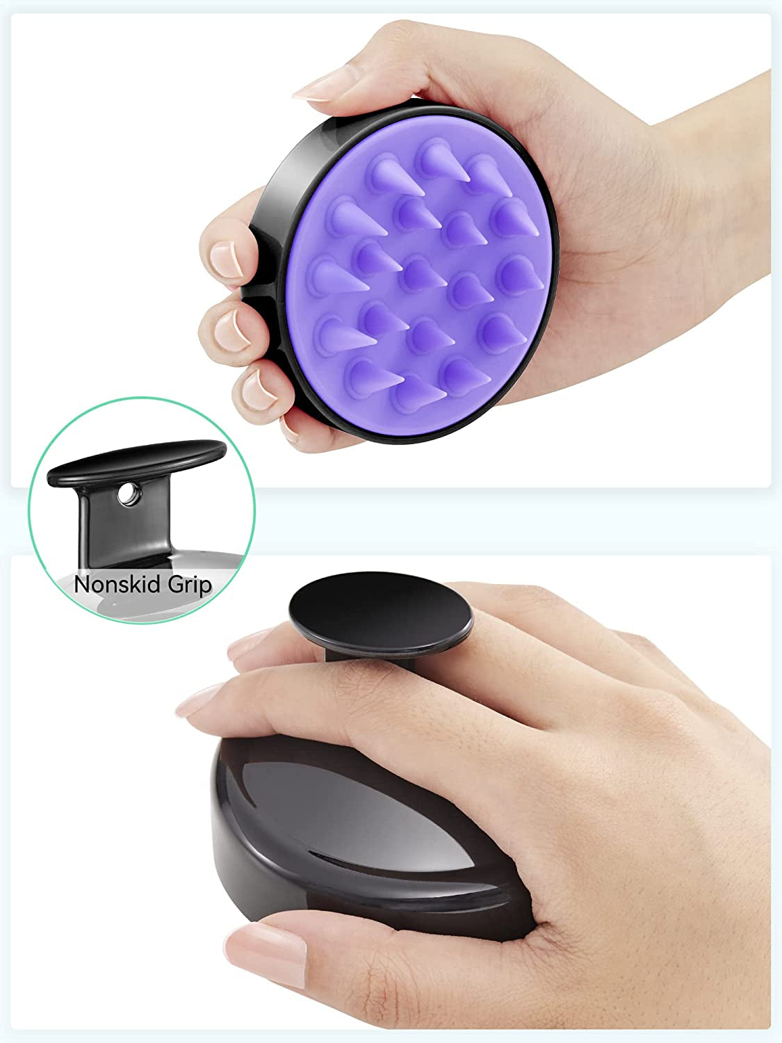 Hair Growth Scalp Scrubber (Exfoliating & Dandruff Removal)