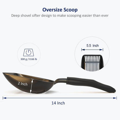 Large Non-Stick Aluminum Cat Litter Scoop