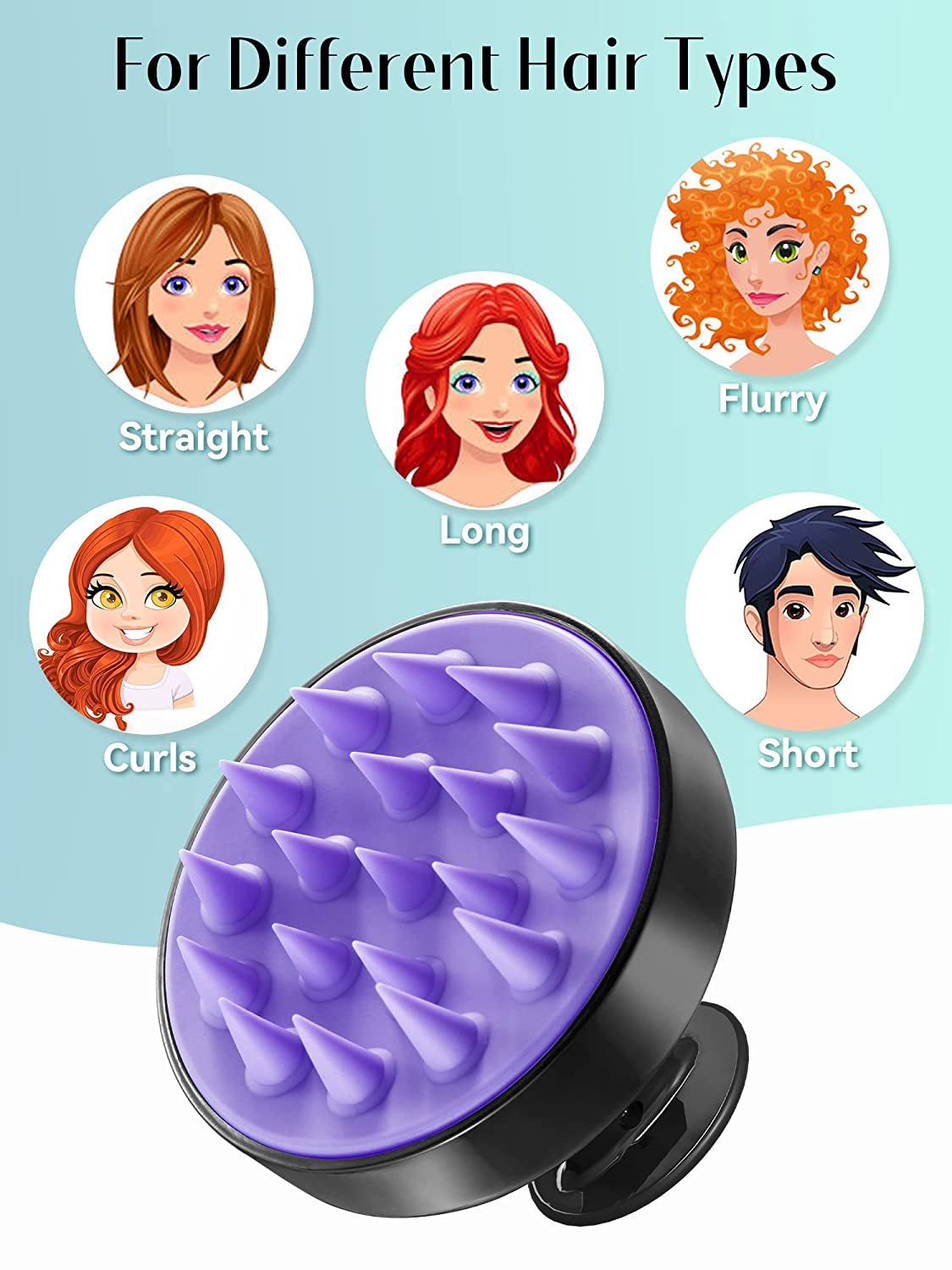 Hair Growth Scalp Scrubber (Exfoliating & Dandruff Removal)