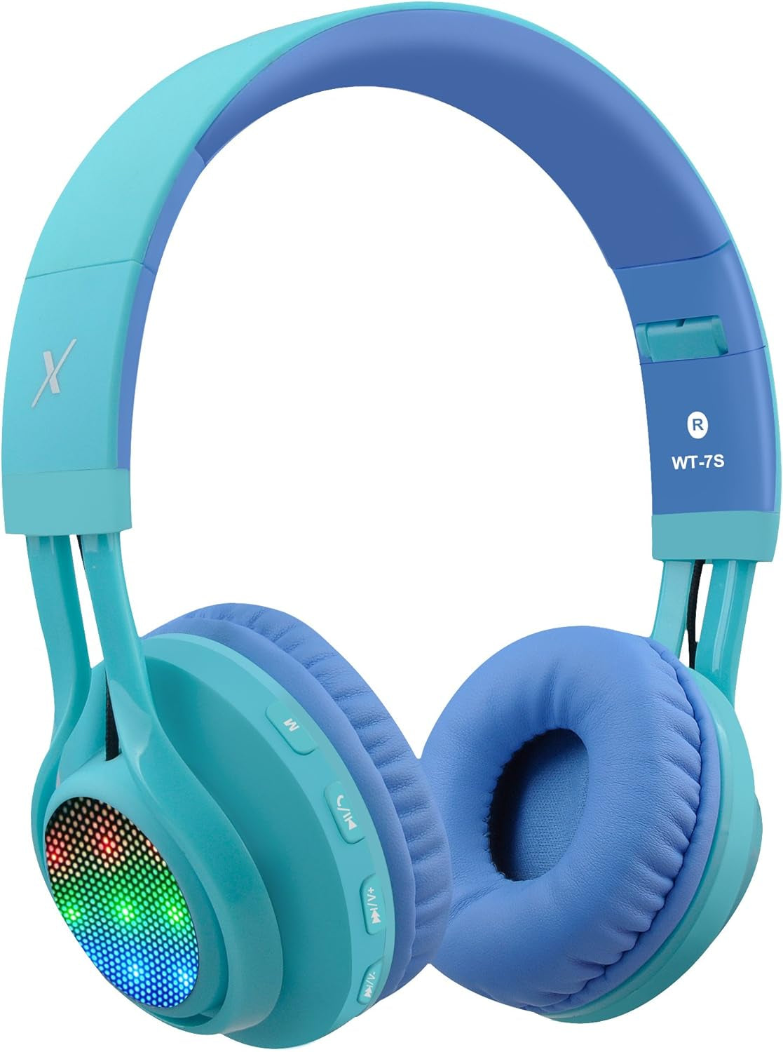 Kids LED Light-Up Wireless Bluetooth Headphones