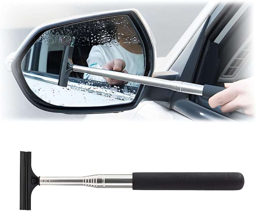 Telescopic Car Side Mirror Squeegee