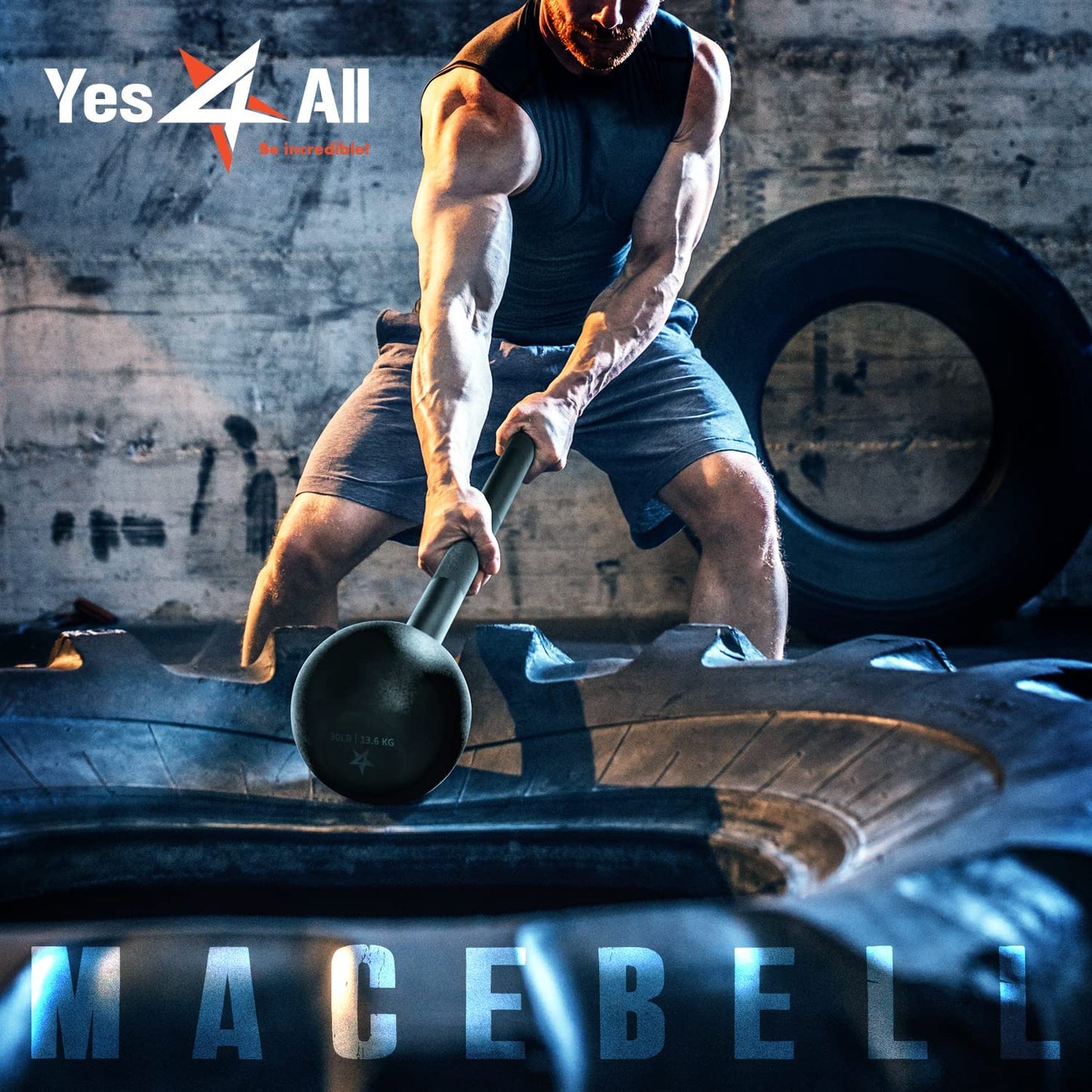 Steel Mace Workout Bell for Strength Training