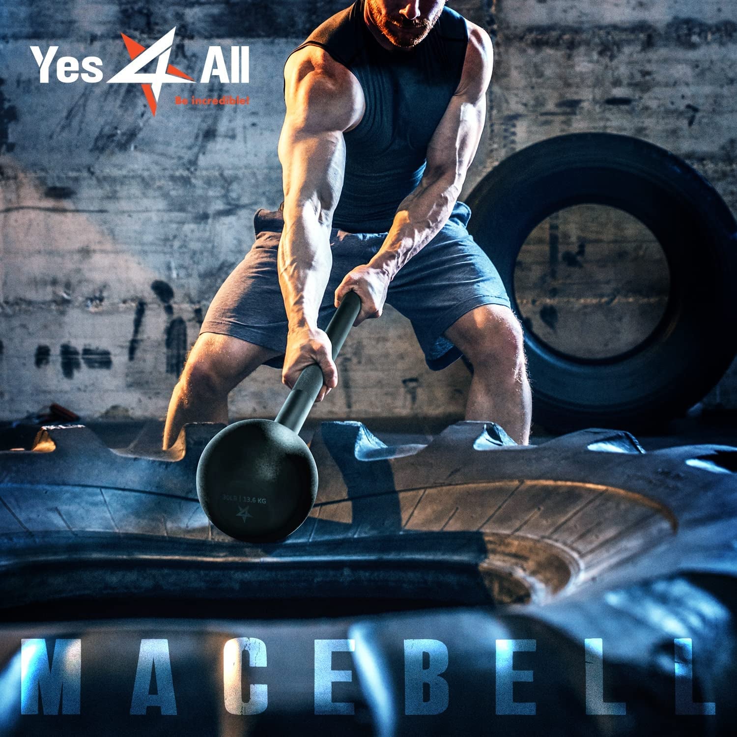 Steel Mace Workout Bell for Strength Training