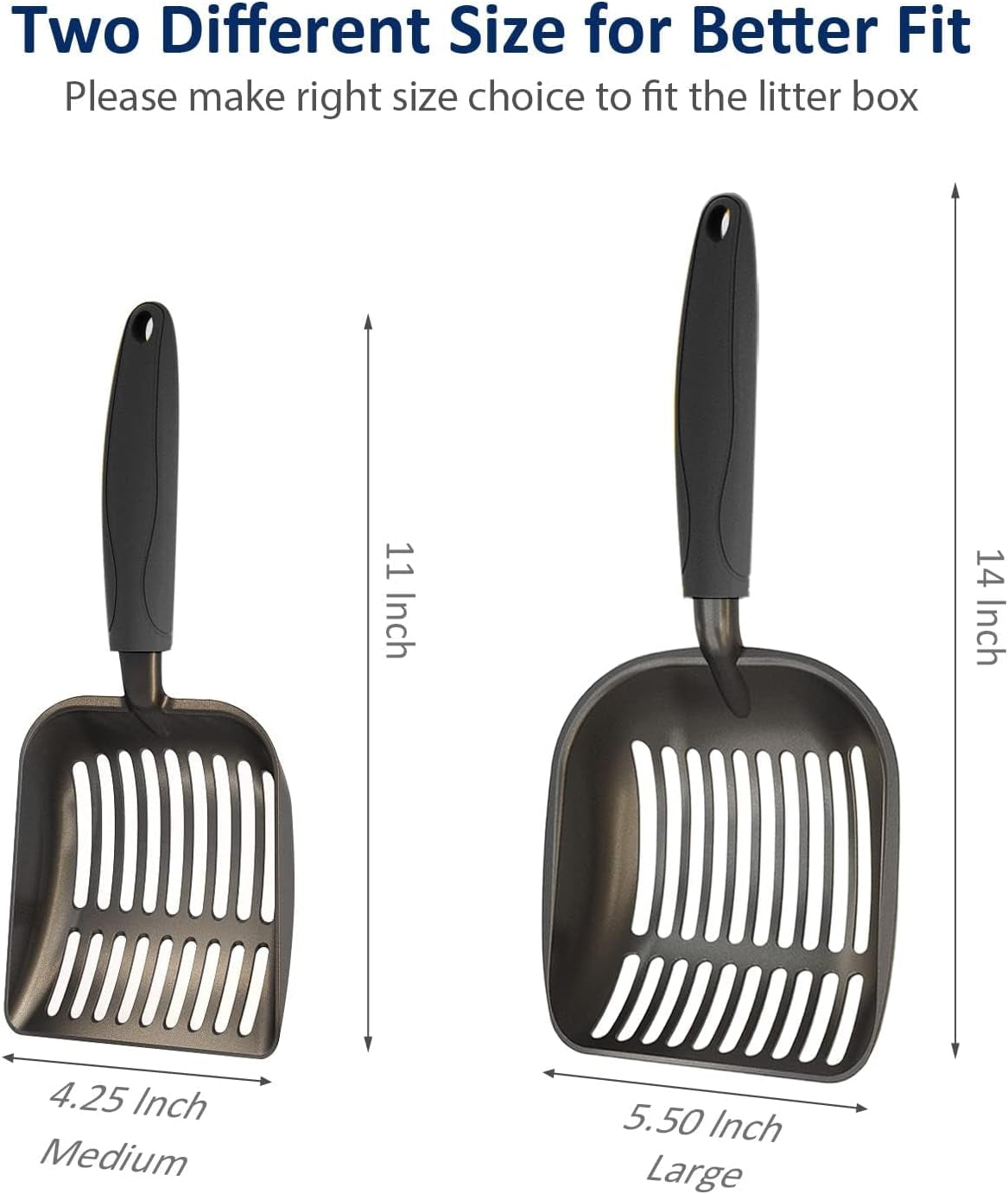 Large Non-Stick Aluminum Cat Litter Scoop