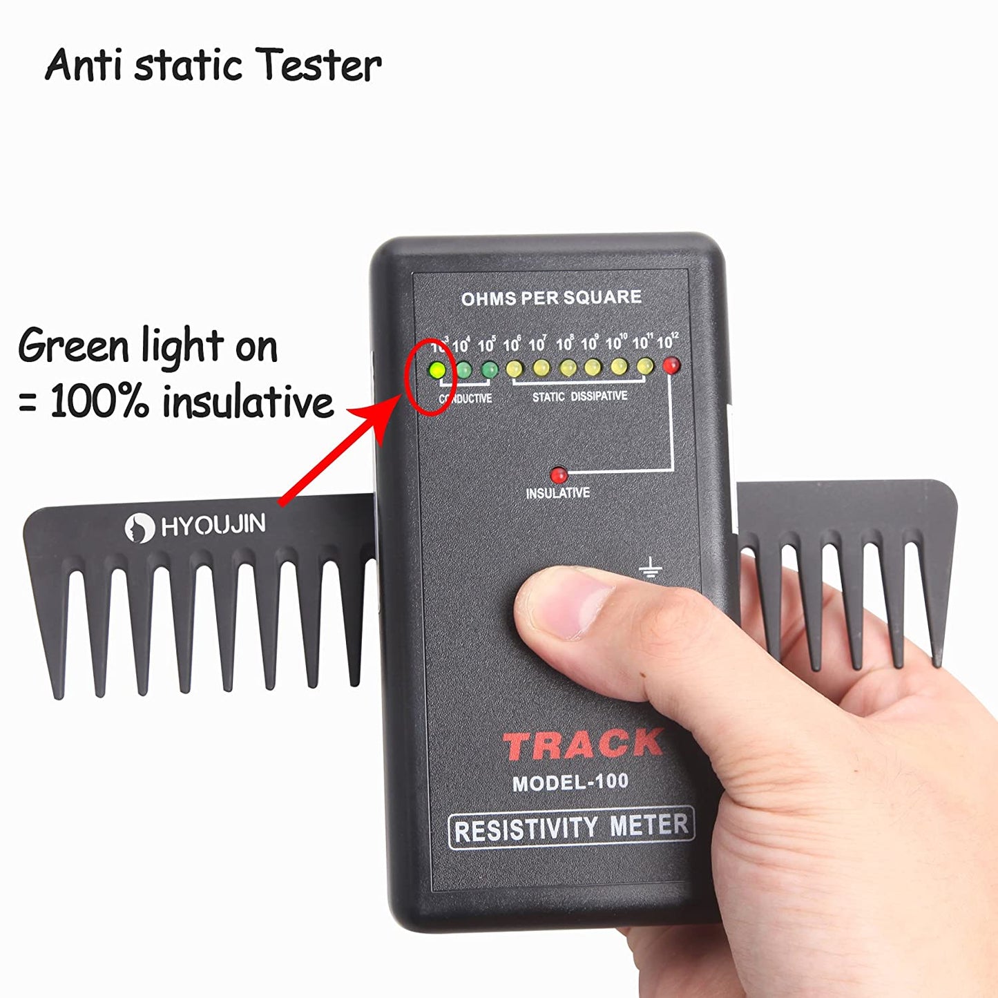 Wide-Tooth Detangling Comb (Anti-Static & Heat Resistant)