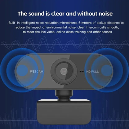 1080P HD USB Computer Camera with Built-in Microphone & Tripod