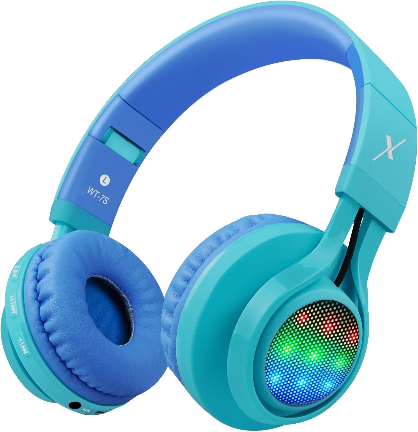 Kids LED Light-Up Wireless Bluetooth Headphones